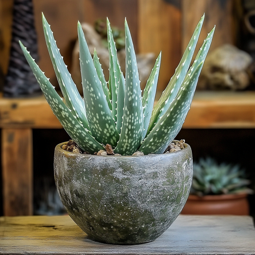 aloe vera plant in a pot